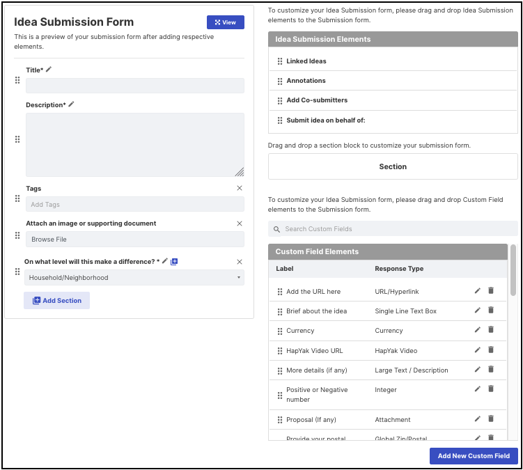 Idea Submission Tool